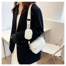 Load image into Gallery viewer, Fashion Versatile Women Shoulder Bag PU Leather Inclined Shoulder Bag Large Capacity Leisure Square Bag
