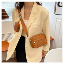 Load image into Gallery viewer, Fashion Versatile Women Shoulder Bag PU Leather Inclined Shoulder Bag Large Capacity Leisure Square Bag
