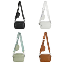Load image into Gallery viewer, Fashion Versatile Women Shoulder Bag PU Leather Inclined Shoulder Bag Large Capacity Leisure Square Bag
