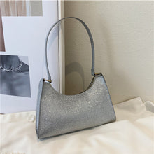 Load image into Gallery viewer, Fashion Simple Women Sequin Shoulder Bag Armpit Bag Versatile Portable PU Leather Handbag Shoulder Bag
