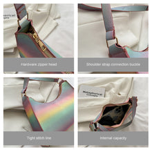 Load image into Gallery viewer, Fashion Simple Women Sequin Shoulder Bag Armpit Bag Versatile Portable PU Leather Handbag Shoulder Bag

