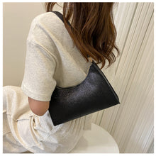 Load image into Gallery viewer, Fashion Simple Women Sequin Shoulder Bag Armpit Bag Versatile Portable PU Leather Handbag Shoulder Bag
