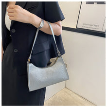 Load image into Gallery viewer, Fashion Simple Women Sequin Shoulder Bag Armpit Bag Versatile Portable PU Leather Handbag Shoulder Bag
