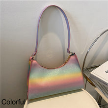Load image into Gallery viewer, Fashion Simple Women Sequin Shoulder Bag Armpit Bag Versatile Portable PU Leather Handbag Shoulder Bag
