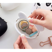 Load image into Gallery viewer, Cute Animal Mini Wallet Creative Cartoon Silicone Buckle Wallet Lightweight Portable Large Capacity Coin Purse Wallet
