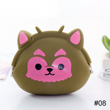 Load image into Gallery viewer, Cute Animal Mini Wallet Creative Cartoon Silicone Buckle Wallet Lightweight Portable Large Capacity Coin Purse Wallet
