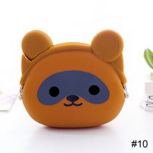 Load image into Gallery viewer, Cute Animal Mini Wallet Creative Cartoon Silicone Buckle Wallet Lightweight Portable Large Capacity Coin Purse Wallet
