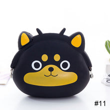 Load image into Gallery viewer, Cute Animal Mini Wallet Creative Cartoon Silicone Buckle Wallet Lightweight Portable Large Capacity Coin Purse Wallet
