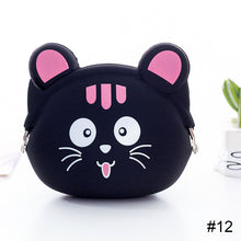 Load image into Gallery viewer, Cute Animal Mini Wallet Creative Cartoon Silicone Buckle Wallet Lightweight Portable Large Capacity Coin Purse Wallet
