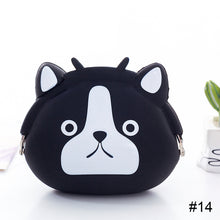 Load image into Gallery viewer, Cute Animal Mini Wallet Creative Cartoon Silicone Buckle Wallet Lightweight Portable Large Capacity Coin Purse Wallet
