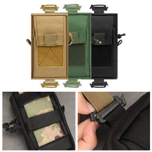 Load image into Gallery viewer, Molle Tactical Shoulder Strap Sundries Bags For Backpack Accessory Pack Key Flashlight Phone Pouch Molle Outdoor Camping EDC Tools Bag

