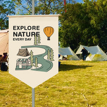 Load image into Gallery viewer, Camping Decor Gift Garden Flags Camping Flag Attractive Camping Gift Decorative Flag Create Happy Atmosphere Wild Lands
