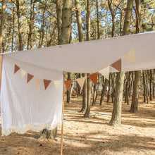 Load image into Gallery viewer, Outdoor Camping Flag PU Leather Decoration Tent Triangle Equipment Flags Nail Rope Bag Pole Hanging Strap
