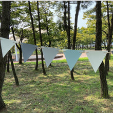 Load image into Gallery viewer, Outdoor Camping Flag PU Leather Decoration Tent Triangle Equipment Flags Nail Rope Bag Pole Hanging Strap
