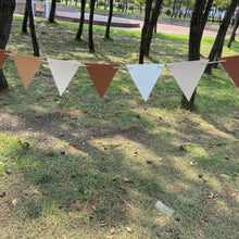 Load image into Gallery viewer, Outdoor Camping Flag PU Leather Decoration Tent Triangle Equipment Flags Nail Rope Bag Pole Hanging Strap
