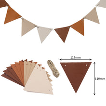 Load image into Gallery viewer, Outdoor Camping Flag PU Leather Decoration Tent Triangle Equipment Flags Nail Rope Bag Pole Hanging Strap
