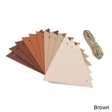 Load image into Gallery viewer, Outdoor Camping Flag PU Leather Decoration Tent Triangle Equipment Flags Nail Rope Bag Pole Hanging Strap
