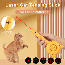 Load image into Gallery viewer, 3 In 1 Pet Hair Removal Comb Cat Teaser Interactive Toy with Red Laser Pointer for Cats Dogs Fur Scraper Tool Pets Accessories
