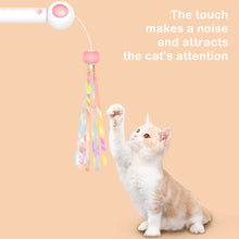 Load image into Gallery viewer, Interactive Cat Toy Feather Teaser Cat-teasing Stick Pet Retractable Refill Replacement Catcher Product for Kitten
