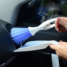Load image into Gallery viewer, 2Pcs Car Dashboard Vent Air Outlet Cleaning Brush Dustpan Broom Tool Kit
