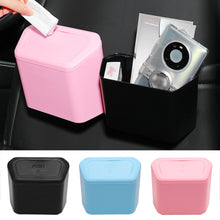 Load image into Gallery viewer, Car Trash Bin Hanging Garbage Dust Case Storage Box Square Pressing Type Vehicle Trash Can Auto Accessories
