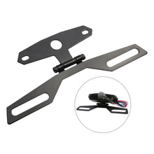 Load image into Gallery viewer, Universal Motorcycle License Plate Bracket Taillight Fixed Folding Number Plate Frame Holder Light Mount Motorbike Parts ATV
