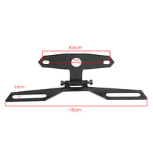Load image into Gallery viewer, Universal Motorcycle License Plate Bracket Taillight Fixed Folding Number Plate Frame Holder Light Mount Motorbike Parts ATV
