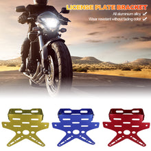 Load image into Gallery viewer, Universal Adjustable Motorcycle License Plate Holder Mount Bracket Alloy Aluminum Registration Number Plate Cover
