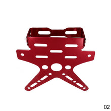 Load image into Gallery viewer, Universal Adjustable Motorcycle License Plate Holder Mount Bracket Alloy Aluminum Registration Number Plate Cover
