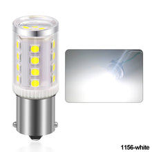Load image into Gallery viewer, 1PC Car Brake Signal Lights 1156 BA15S LED 1157 BAY15D Bulb 3030 24LEDs Lamp White Yellow Red with Cover Auto 12V
