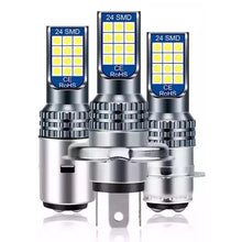 Load image into Gallery viewer, 1PC H4 P15D H6M BA20D LED Bulb 3030 24smd Motorcycle Motor Headlight Lamp Daytime Fog Light 6000K 12V Super Bright
