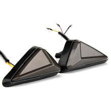 Load image into Gallery viewer, 2Pcs Motorcycle Flush Mount Triangle Turn Signal Light LED L-shape Indicator Lamp DRL Blinker Waterproof Led Flashing Lights
