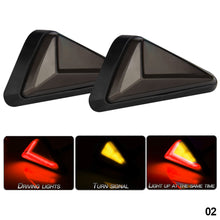 Load image into Gallery viewer, 2Pcs Motorcycle Flush Mount Triangle Turn Signal Light LED L-shape Indicator Lamp DRL Blinker Waterproof Led Flashing Lights
