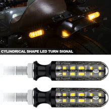 Load image into Gallery viewer, 2Pcs Universal Motorcycle Turn Signal Lights 10 LED DRL Motor Indicator Blinker Flowing Tail Flexible Lamp
