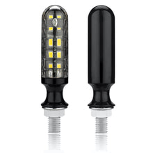 Load image into Gallery viewer, 2Pcs Universal Motorcycle Turn Signal Lights 10 LED DRL Motor Indicator Blinker Flowing Tail Flexible Lamp
