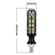 Load image into Gallery viewer, 2Pcs Universal Motorcycle Turn Signal Lights 10 LED DRL Motor Indicator Blinker Flowing Tail Flexible Lamp
