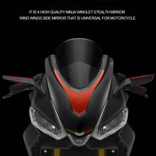 Load image into Gallery viewer, Pair Motorcycle Wind Wing Rearview Mirrors Adjustable Rotating Side Mirror Winglet Motor Accessories
