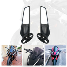 Load image into Gallery viewer, Pair Motorcycle Wind Wing Rearview Mirrors Adjustable Rotating Side Mirror Winglet Motor Accessories
