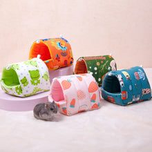 Load image into Gallery viewer, Cute Small Animal Sleeping Bed Rabbit Squirrel Guinea Pig Nest Hamster House Winter Colorful Mini Cage Comfortable Soft Warm Mat
