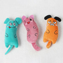 Load image into Gallery viewer, Funny Interactive Plush Cat Toy Cute Cat Face Catnip Cats Toy Kitten Teeth Chewing Biting Plush Toys Cat Plush Thumb Pillow Pet Accessories
