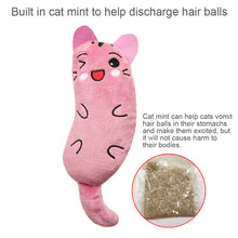 Load image into Gallery viewer, Funny Interactive Plush Cat Toy Cute Cat Face Catnip Cats Toy Kitten Teeth Chewing Biting Plush Toys Cat Plush Thumb Pillow Pet Accessories
