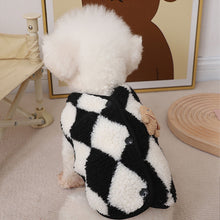 Load image into Gallery viewer, Fashion Plaid Fleece Coat Jack Dog Clothes Bear Vest Dogs Clothing Pet Outfits Cute Winter Yorkies Christmas Costume Small Dogs
