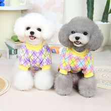 Load image into Gallery viewer, Pet Clothes Classical Lattice Two-legged Clothes Comfortable and Breathable Cat Clothes Puppy Clothes
