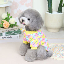 Load image into Gallery viewer, Pet Clothes Classical Lattice Two-legged Clothes Comfortable and Breathable Cat Clothes Puppy Clothes

