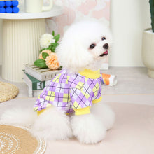 Load image into Gallery viewer, Pet Clothes Classical Lattice Two-legged Clothes Comfortable and Breathable Cat Clothes Puppy Clothes
