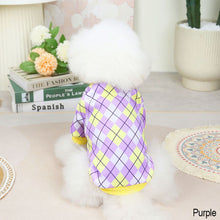 Load image into Gallery viewer, Pet Clothes Classical Lattice Two-legged Clothes Comfortable and Breathable Cat Clothes Puppy Clothes
