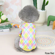 Load image into Gallery viewer, Pet Clothes Classical Lattice Two-legged Clothes Comfortable and Breathable Cat Clothes Puppy Clothes
