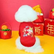 Load image into Gallery viewer, New Year Dog Hoodies Winter Dog Clothes for Small Dogs Pet Supplies Rabbit Print Pet Hoodies Cute Warm Chihuahua Clothes
