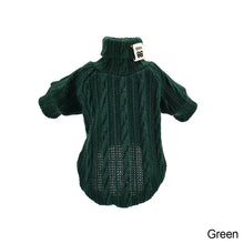 Load image into Gallery viewer, Puppy Dog Knit Sweater Pet Cat Warm Winter Classic Sweaters Knitted Turtleneck Small Dogs Kitten Cats Soft Knitwear Apparel XS-L
