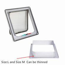 Load image into Gallery viewer, Dog Cat Flap Door with 4 Way Lock Pet Cat Gate Security Flap Door For Animals Plastic Small Dog Gate Cat Flap Pet Door Gate
